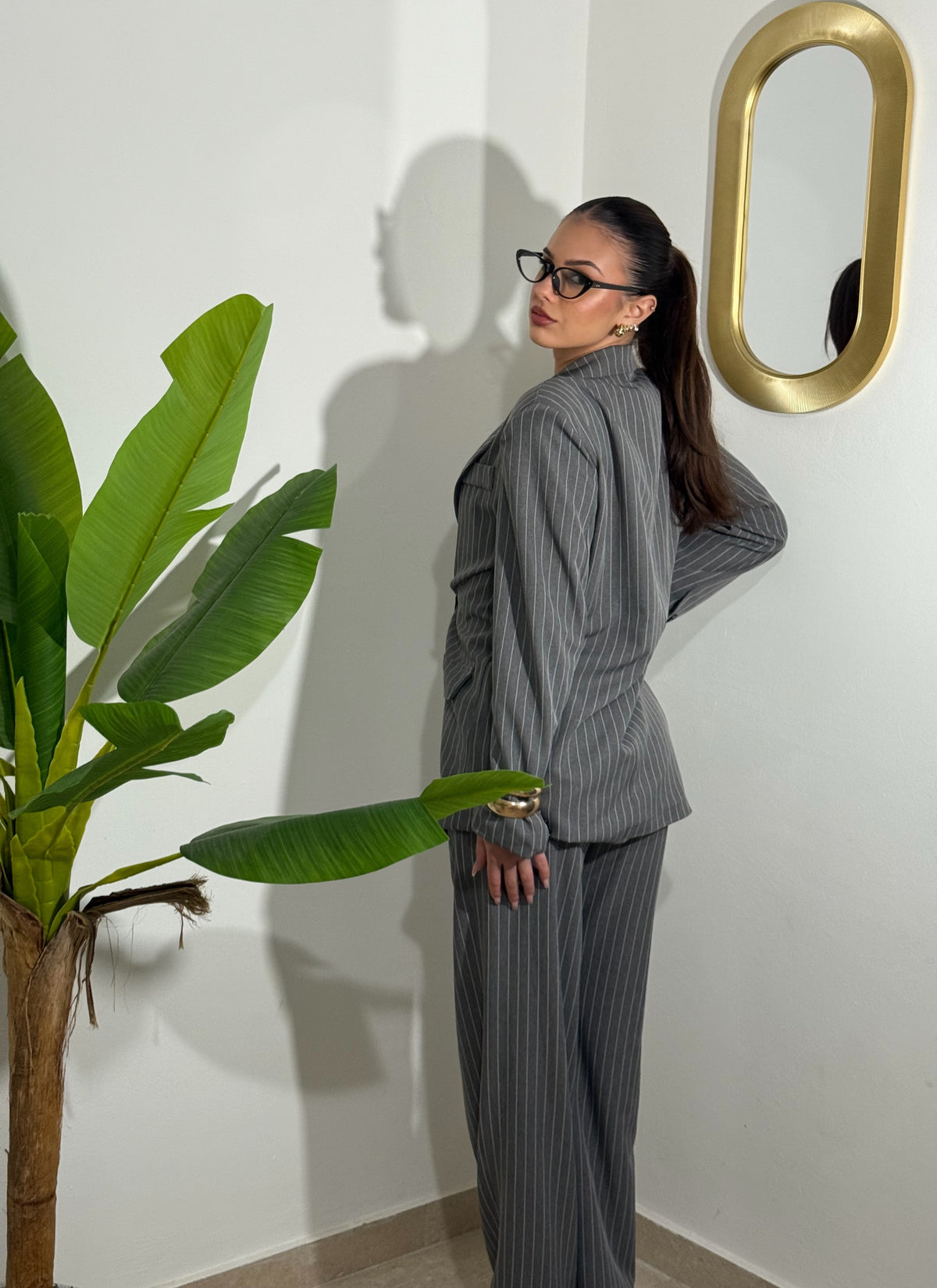 Tailleur Gessato Grey