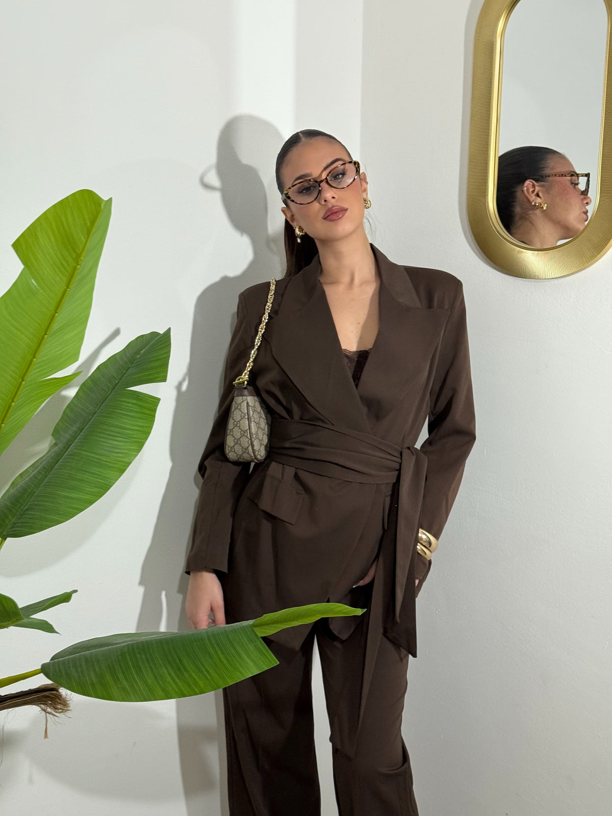 Tailleur Divina Brown